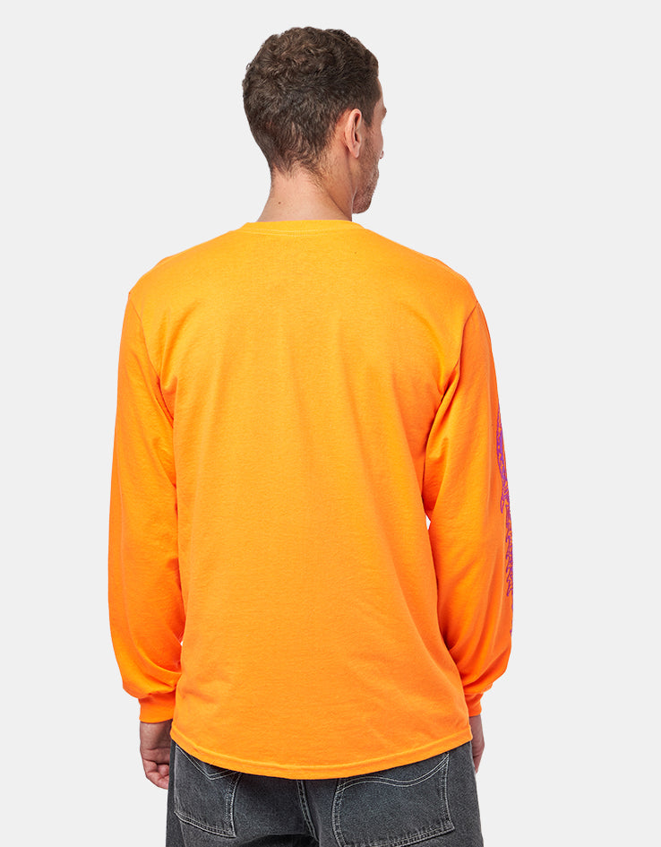 Dungeon Spell Caster L/S T-Shirt - Neon Orange