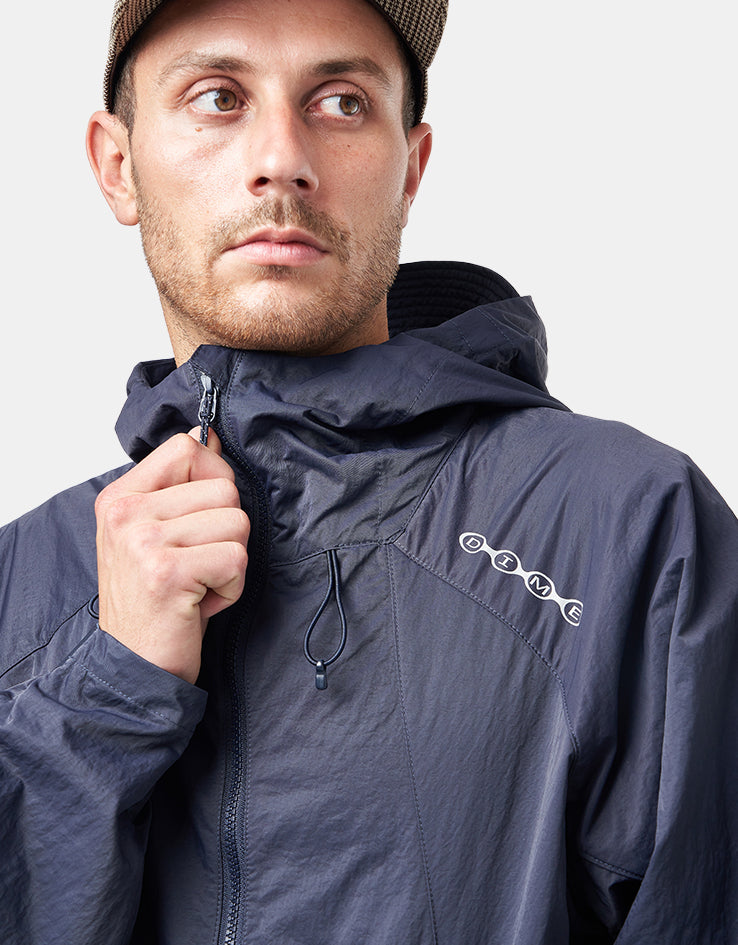 Dime MTL Crinkled Tech Windbreaker - Dark Navy