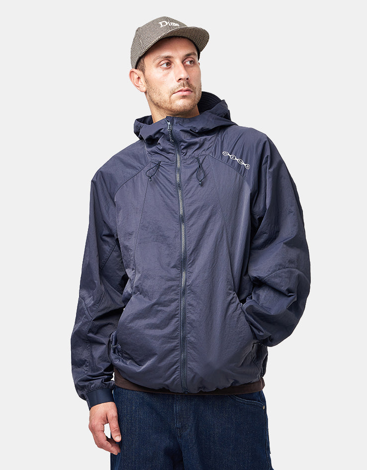Dime MTL Crinkled Tech Windbreaker - Dark Navy