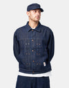Dime MTL Pleated Denim Jacket - Indigo