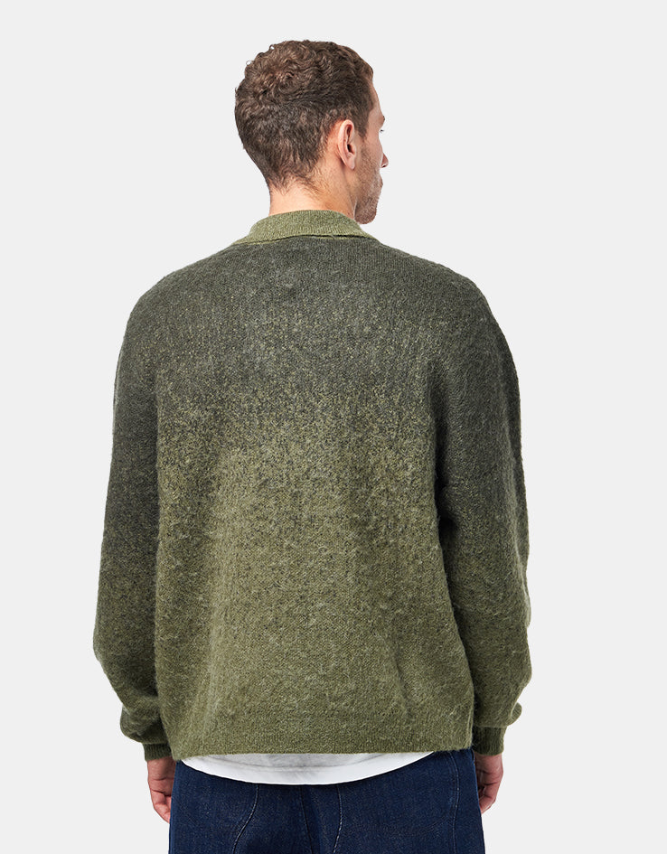 Dime MTL Mohair Double Zip Knit - Forest