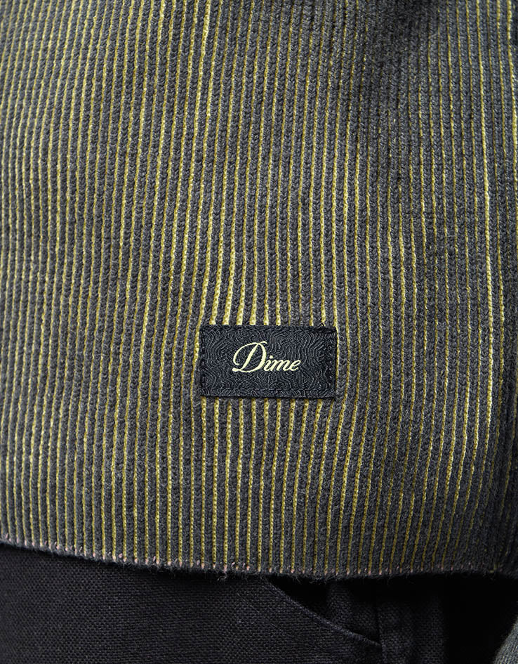Dime MTL Printed Rib Sweater - Black/Yellow