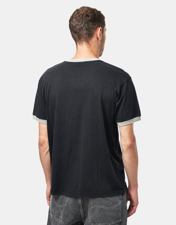 Dime MTL Space Ringer T-Shirt - Black