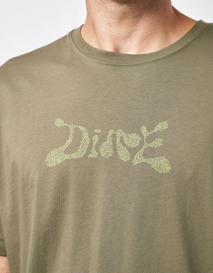 Dime MTL Fingerprint T-Shirt - Ivy Green