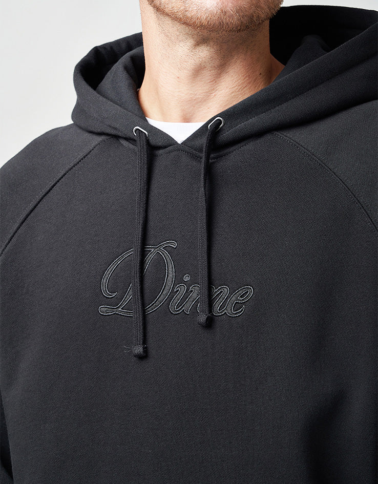 Dime MTL Cursive Pullover Hoodie - Black