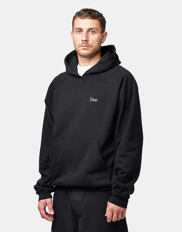 Dime MTL Classic Small Logo Pullover Hoodie - Black