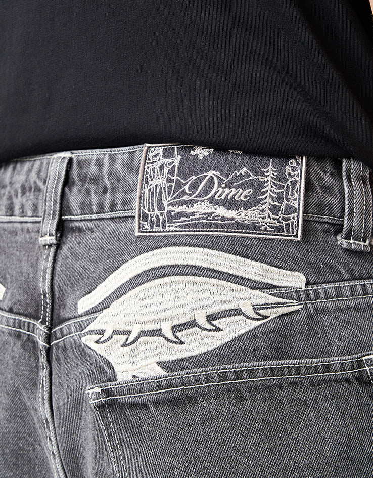 Dime MTL Baggy Wink Denim Pants - Faded Black
