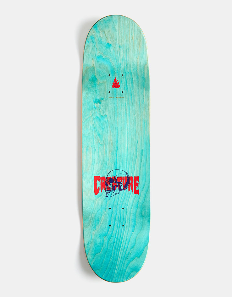 Creature Spiral Skull Skateboard Deck - 8.53"