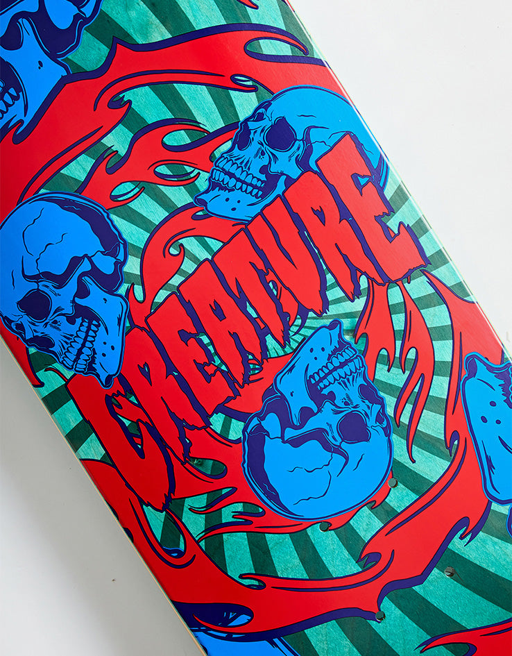 Creature Spiral Skull Skateboard Deck - 8.53"