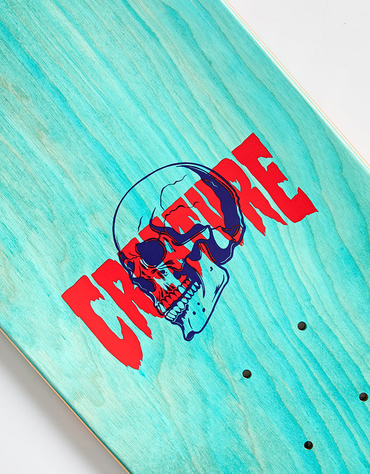 Creature Spiral Skull Skateboard Deck - 8.53"