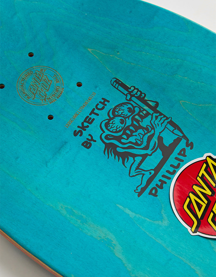 Santa Cruz Natas Sketch Panther Reissue Skateboard Deck - 10.54"