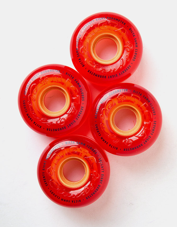 Ricta Clouds Pink 78a Skateboard Wheels - 56mm