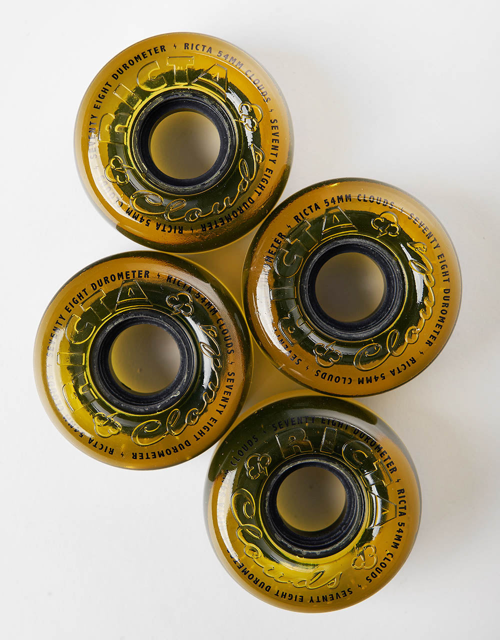 Ricta Clouds Yellow 78a Skateboard Wheels - 54mm