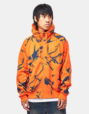 Addict x SHE One Method Zip Hoodie - Orange/Blue