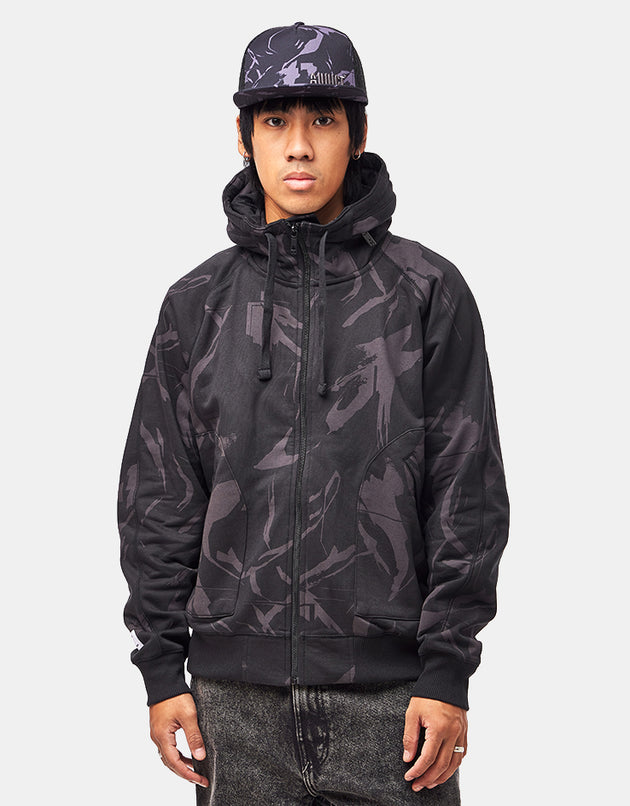 Addict x SHE One Method Zip Hoodie - Black/Grey