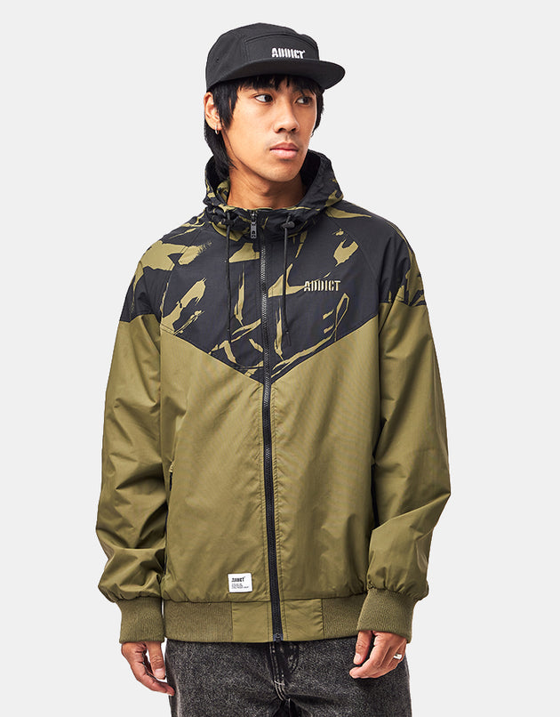 Addict Windcheater - Olive/Black
