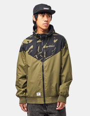 Addict Windcheater - Olive/Black