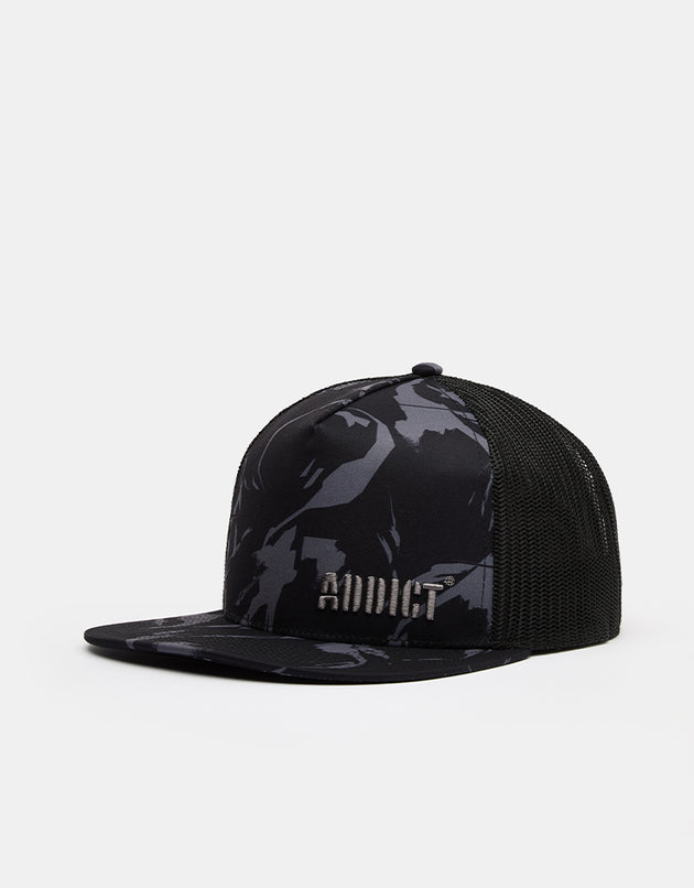 Addict Mother Trucker Cap - Black/Grey