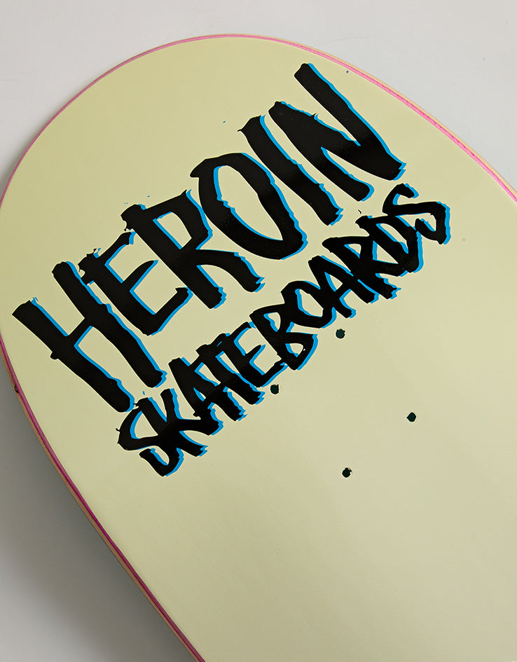 Heroin Wide Boy Face Skateboard Deck - 10.75”