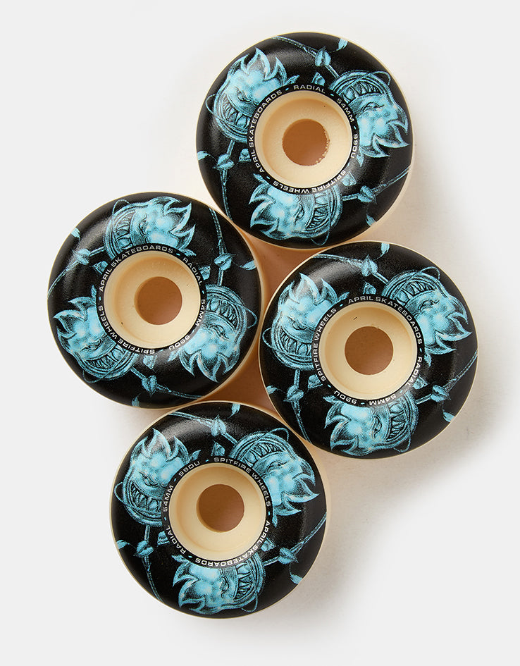 Spitfire x April Bighead Rose Radial Formula Four 99d Skateboard Wheels - 54mm