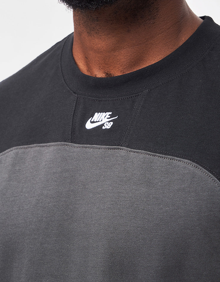 Nike SB Airmail L/S T-Shirt - Anthracite/Black/White