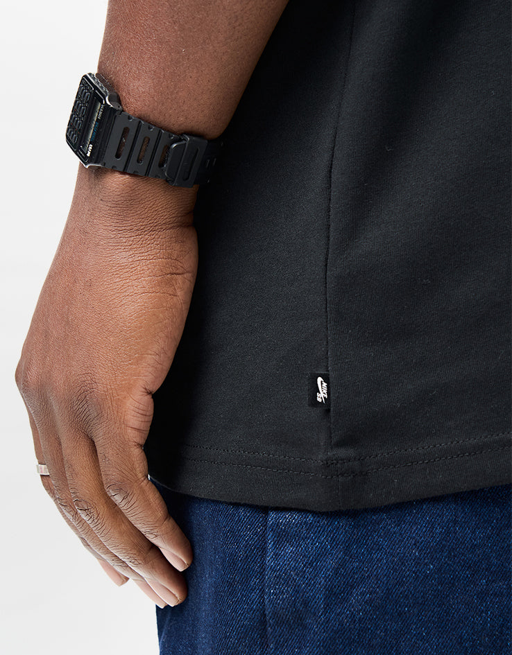 Nike SB Central Logo Fill T-Shirt - Black/White