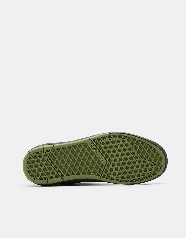 Vans Skate Old Skool Wafflecup Shoes - (Atiba) Black/Green