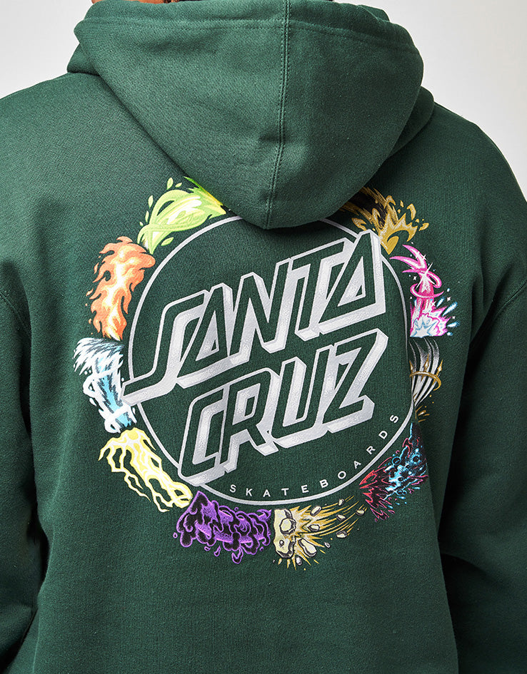 Santa Cruz x Pokémon Power Dot Pullover Hoodie - Forest