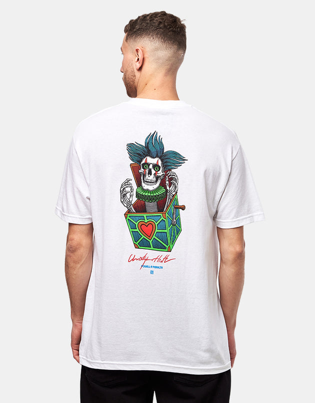 Powell Peralta Chris Hiett Skull T-Shirt - White