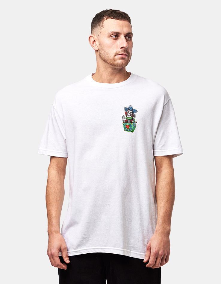Powell Peralta Chris Hiett Skull T-Shirt - White