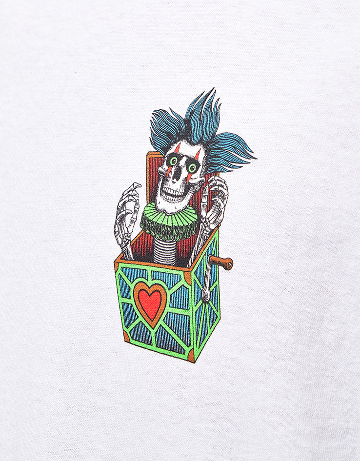 Powell Peralta Chris Hiett Skull T-Shirt - White