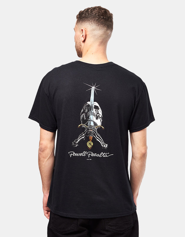 Powell Peralta Skull & Sword T-Shirt - Black