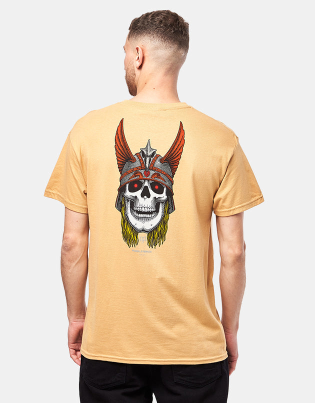 Powell Peralta Andy Anderson Skull T-Shirt - Old Gold