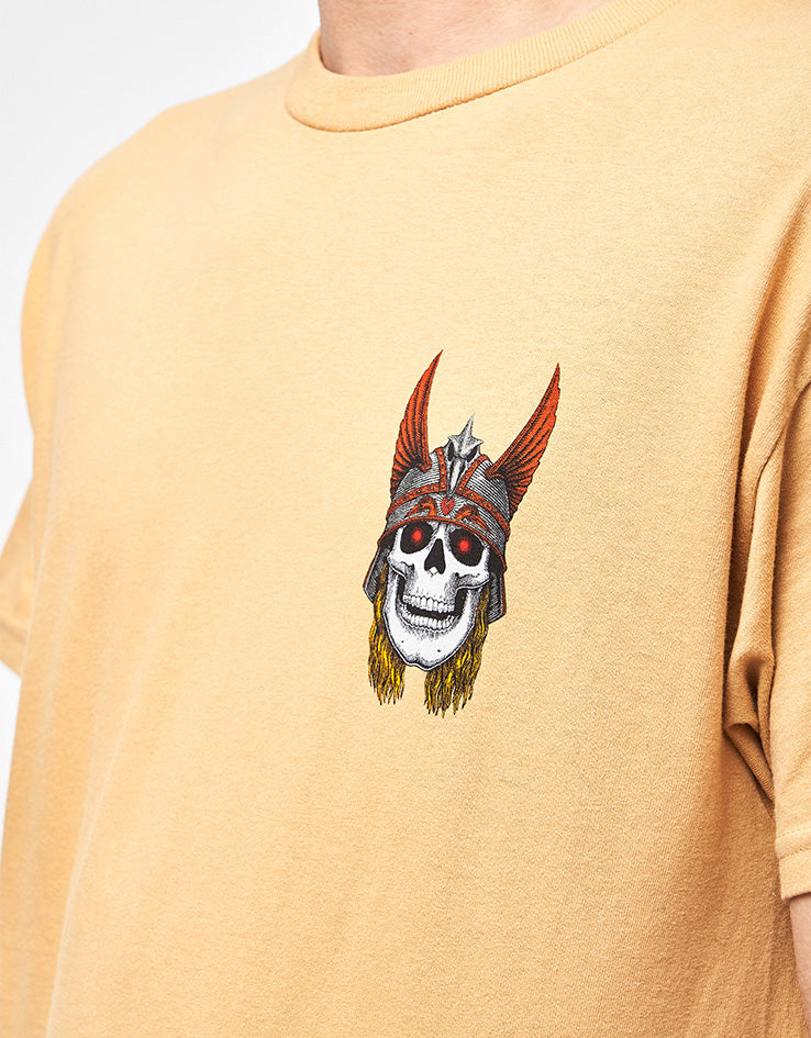 Powell Peralta Andy Anderson Skull T-Shirt - Old Gold