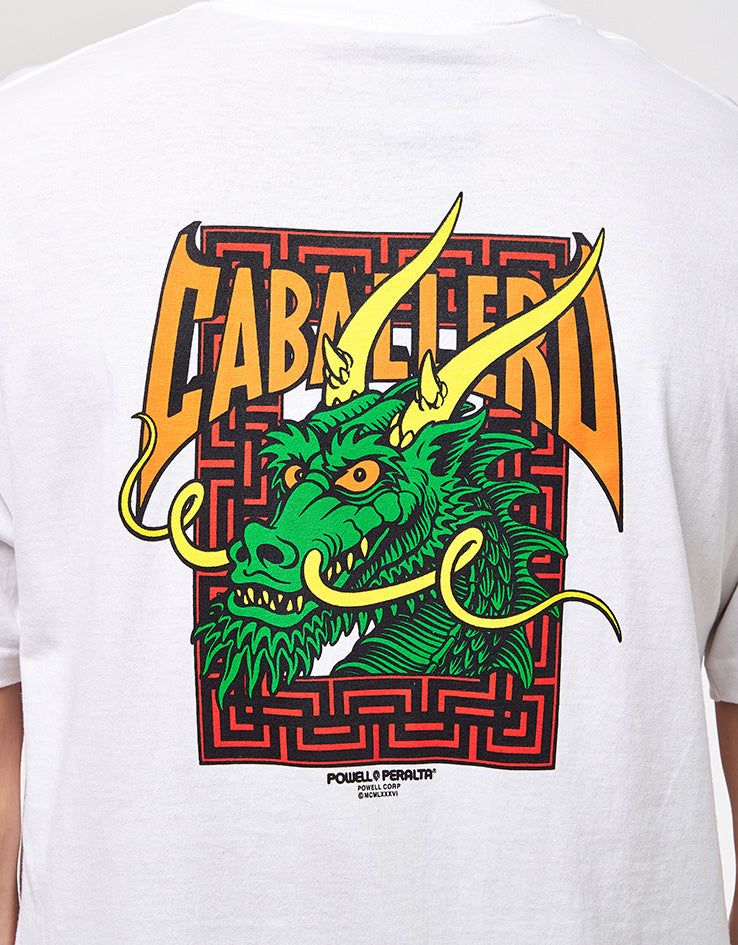 Powell Peralta Steve Caballero Street Dragon T-Shirt - White