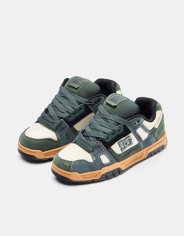 DC Stag Skate Shoes - Deep Forest