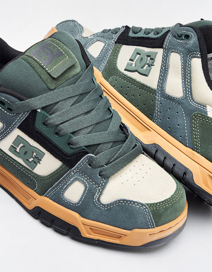 DC Stag Skate Shoes - Deep Forest
