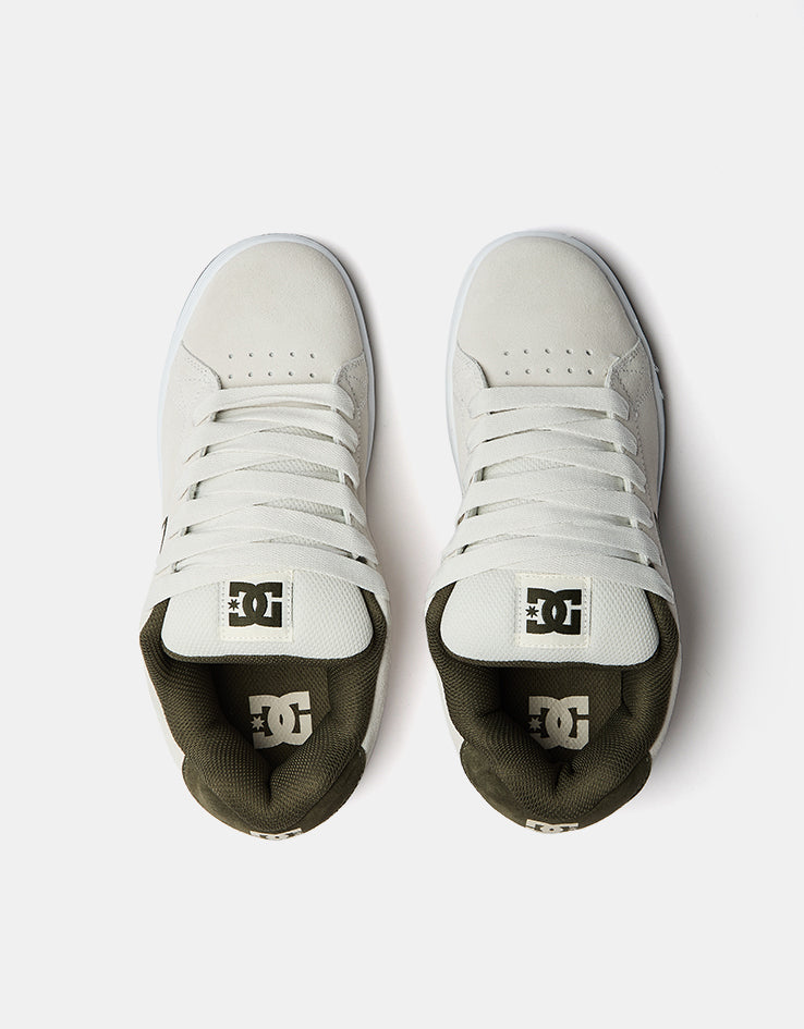 DC Gaveler SE Skate Shoes - Offwhite/Green