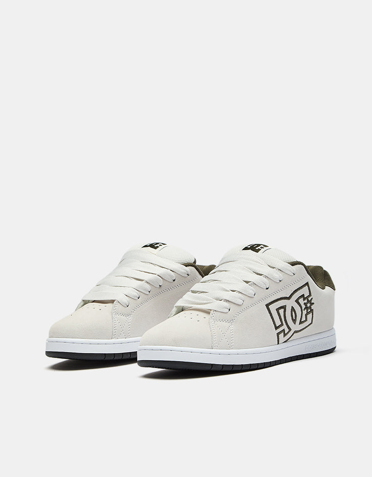 DC Gaveler SE Skate Shoes - Offwhite/Green