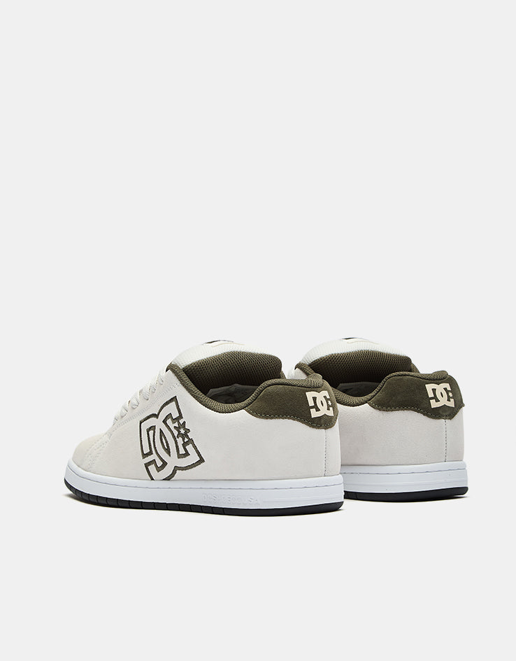 DC Gaveler SE Skate Shoes - Offwhite/Green