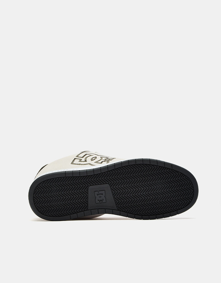 DC Gaveler SE Skate Shoes - Offwhite/Green
