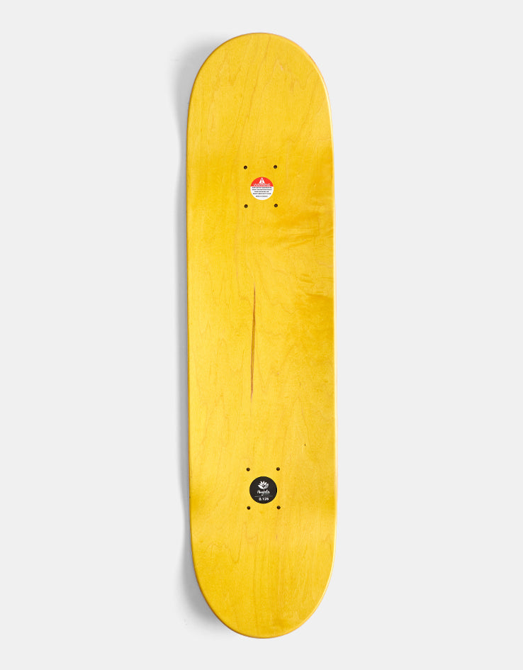Magenta Big Plant Team Skateboard Deck - 8.125"