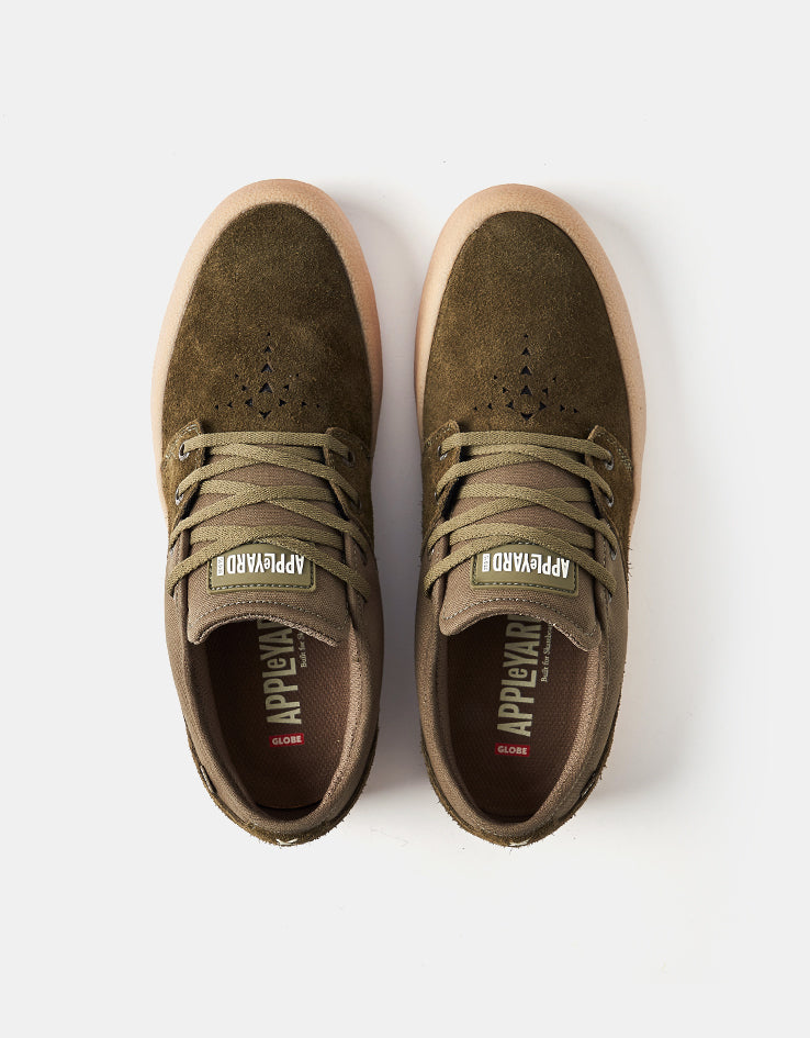 Globe Mahalo Skate Shoes - Military Olive/Crepe