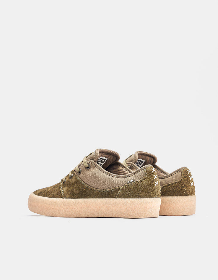 Globe Mahalo Skate Shoes - Military Olive/Crepe