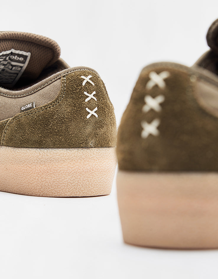 Globe Mahalo Skate Shoes - Military Olive/Crepe