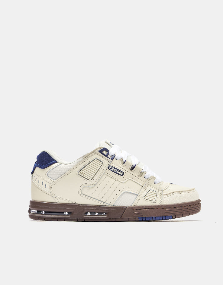 Globe Sabre Skate Shoes - Antique White/Blue