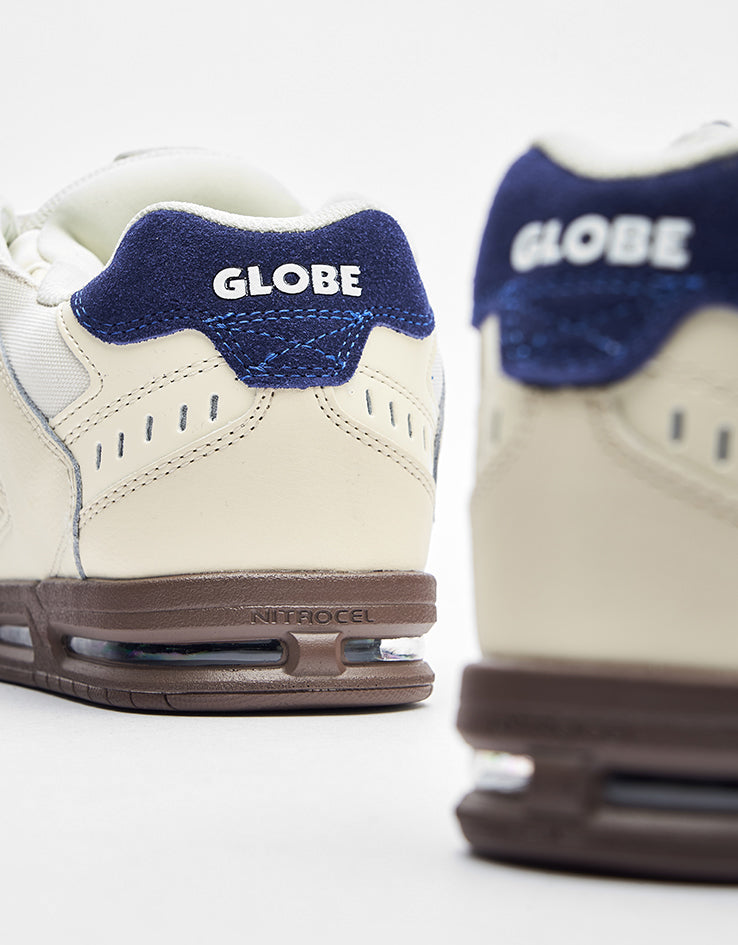 Globe Sabre Skate Shoes - Antique White/Blue