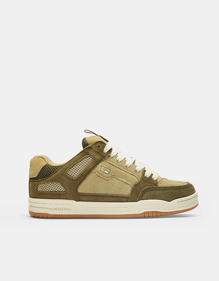 Globe Tilt Prime Skate Shoes - Olive/Sand/Mullen