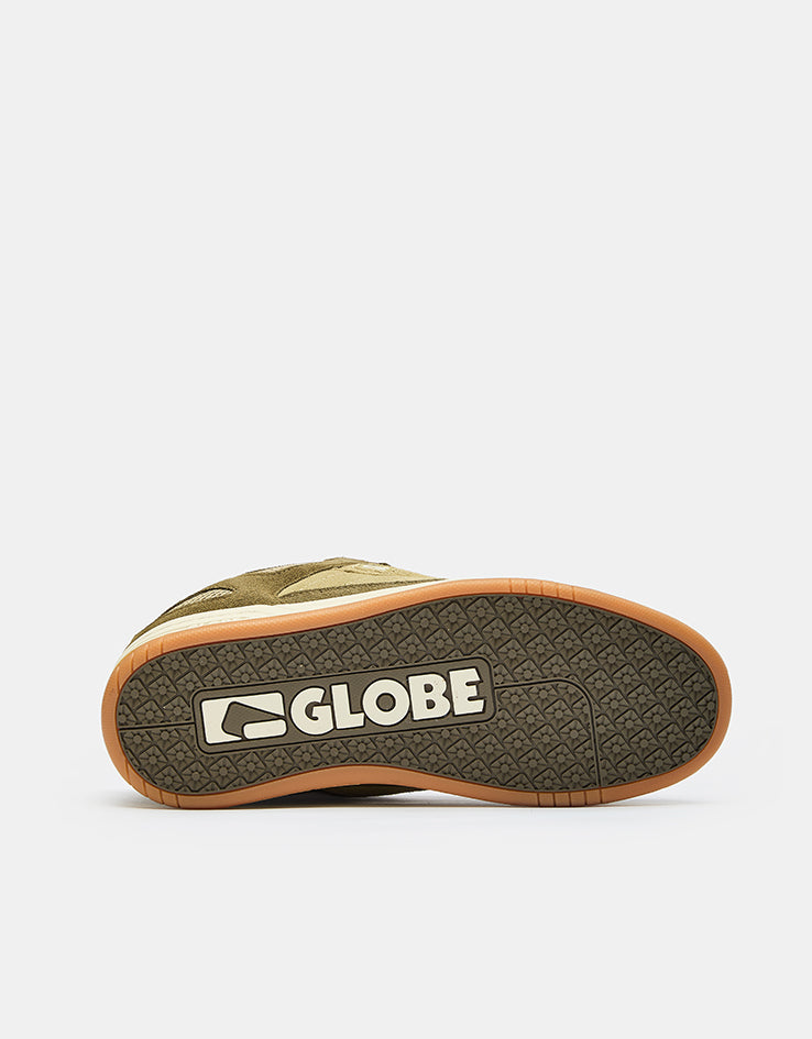 Globe Tilt Prime Skate Shoes - Olive/Sand/Mullen