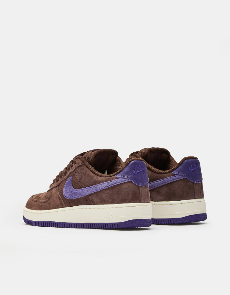 Nike SB 'Ben G' Air Force 1 SE Skate Shoes - Lt Chocolate/Court Purple-Sail